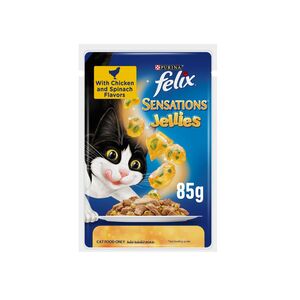 Purina Felix Tuna & Spinach Pet Cat Food 85 Gr