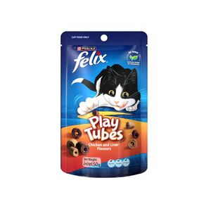 Purina Felix Play Tubes Chicken & Liver Flavors Cat Food 50 Gr