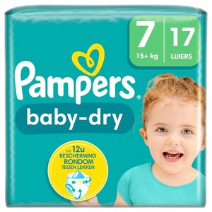 Pampers Dry Carry Baby Dry 7 Extra Large 17 Pieces