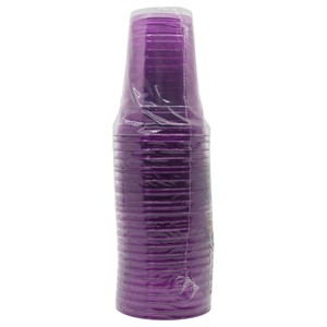 Fun Purple Disposable Plastic Cups 25 Pieces