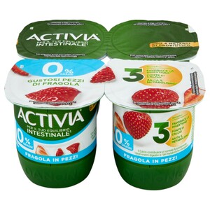 Activia 0.1% Fragola 125G X4