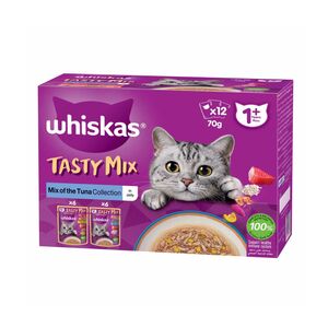 Whiskas Tasty Mix Tuna Collection Cat Food 70 Gr 12 Pcs