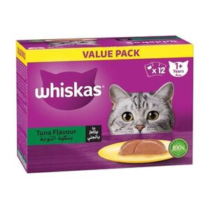 Whiskas Tuna Flavor Cat Food Value Pack 80 Gr 12 Pcs