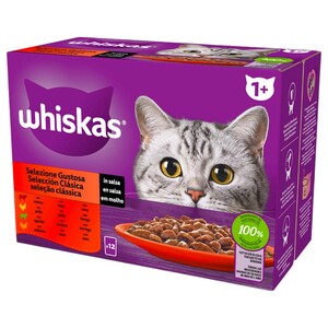 Whiskas Classic Selection Box Meat 12 Pieces 85G