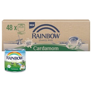 Rainbow Evaporated Milk Cardamom 170G X48