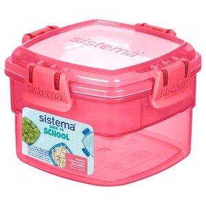 Sistema Back To School Snacks Pink 13.5Oz / 400Ml