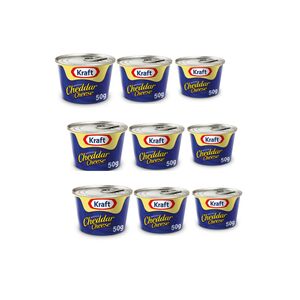 Kraft Processed Cheddar Cheese 50G X9