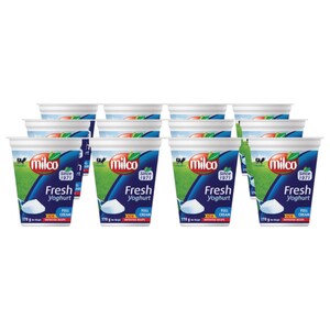 Milco Fresh Yoghurt Full Cream 170G X12