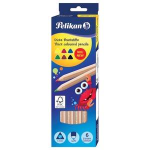 Pelikan Bunstift Colouring Pencils Long 6 Pieces