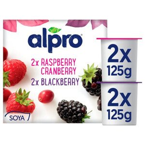 Alpro Soya Yofu Blackberry Raspberry Cranberry 125G