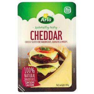 Arla Natural Cheddar Slices 150G