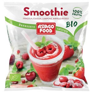 Asiago Food Smoothie Strawberry & Raspberry 300G