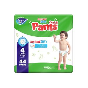 Fine Pull Up Pants Instant Dry Large Baby Diaper 44 Pcs Offer