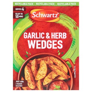 Schwartz Garlic & Herb Wedges 38G