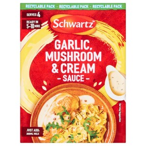 Schwartz Garlic Mushroom & Cream Sauce 26G