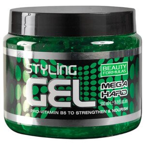 Beauty Formulas Hair Gel Green Mega Hard 500Ml