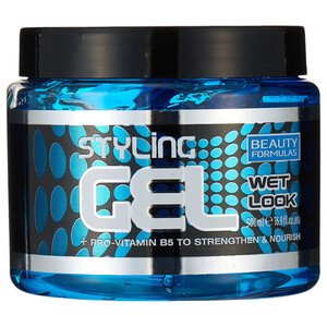 Beauty Formulas Styling Gel Wet Look Blue 500Ml