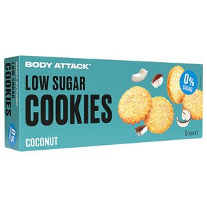 Body Attack Coconut Cookies Low In Sugar 115G