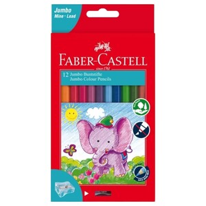 Faber Castell Color Pencils Casrt Box Jumbo 12 Pieces