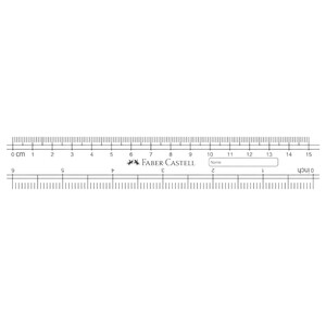 Faber Castell Plastic Ruler 15Cm