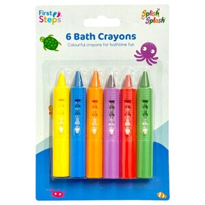 First Steps Splish Splash 6 Bath Crayons