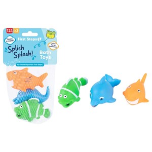 First Steps Splish Splash 3 Bath Toys 6M+