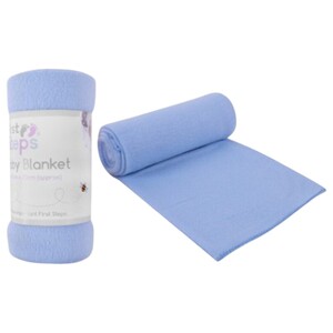 First Steps Baby Blanket 70X70cm 0M+ Blue