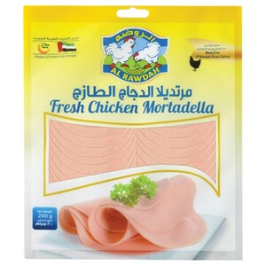 Al Rawdah Chicken Mortadella Plain 200G