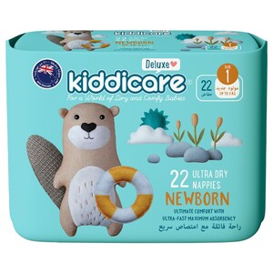 Kiddicare Deluxe Nappy Newborn 3-5Kg 22 Pieces