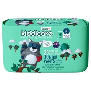 Kiddicare Deluxe Nappy Junior Pants 16Kg 26 Pieces