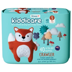 Kiddicare Deluxe Nappy Crawler 6-11Kg 40 Pieces