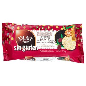 Diat Rádisson Corn Cakes With Dark Chocolate Gluten Free 125G