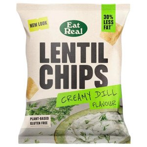 Eat Real Chips Lentil Cream Dill Gluten Free 40G