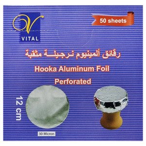Vital Hooka Aluminum Foil Perforated 50 Sheets