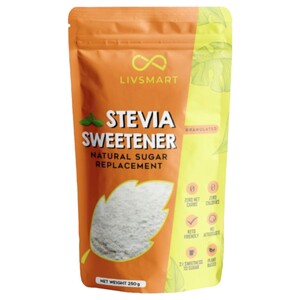 Livsmart Stevia Granulated Sweetener Low Calories Carbohydrates Free 250G