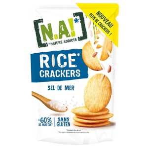 Nature Addicts Rice Crackers Sea Salt 85G