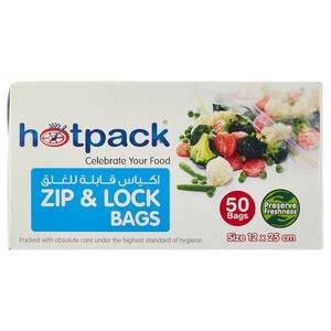 Hotpack Bags Food Slide Seal 12 X 25Cm 50 Bags