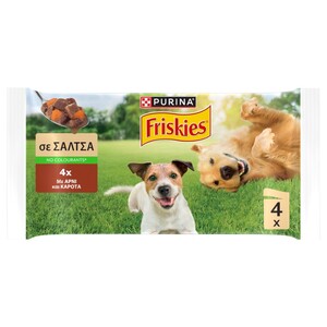 Friskies Adult Dog Food Lamb & Carrot 4 Pieces 85G