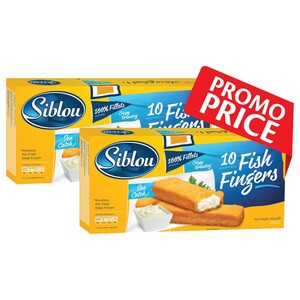 Siblou Frozen Fish Fingers 10 Pieces 250G X2 Promo Price