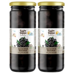 Farm Fresh Spanish Sliced Black Olives 230G X2