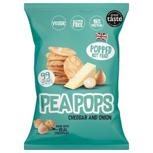Pea Pops Chips Cheddar & Onion 23G