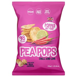 Pea Pops Chips Chilli & Lime 23G