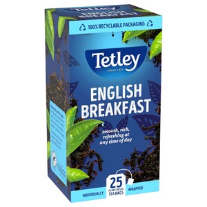 Tetley English Breakfast Tea Envelope 25 Pieces