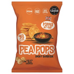 Pea Pops Chips Smoky Barbeque 80G