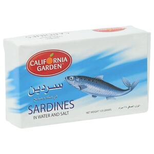 California Garden Sardines In Water & Salt 125G