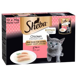 Sheba Kitten Food Chicken 70G X12