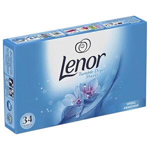 Lenor Tumble Dryer Sheets Spring 34 Sheets
