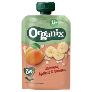 Organix Bio Oatmeal Apricot & Banana Puree 100G
