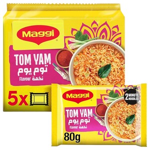 Maggi 2 Minute Noodles Tom Yam 80G X5