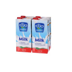 Nadec Uht Milk Low Fat 1L X4